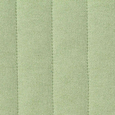 Light Green Vertical-Line French Terry, Polyester