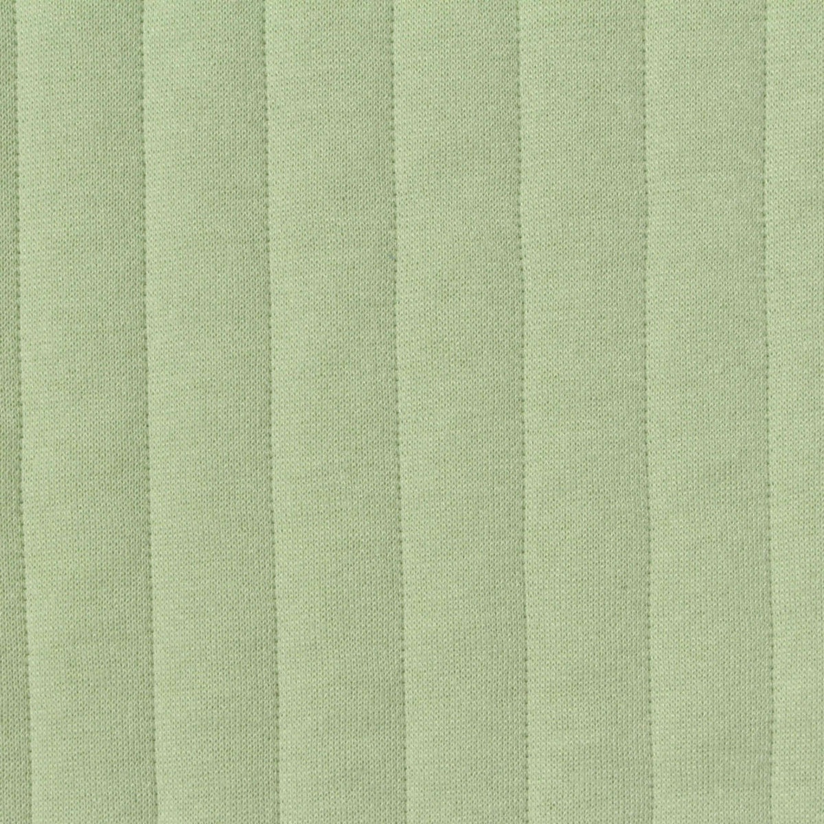Light Green Vertical-Line French Terry, Polyester