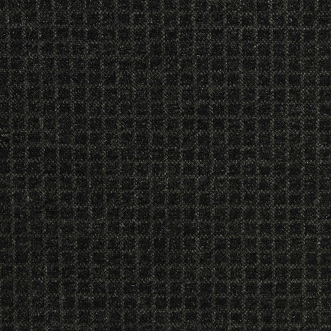 Dark Grey Check Jacquard, Viscose-Poly