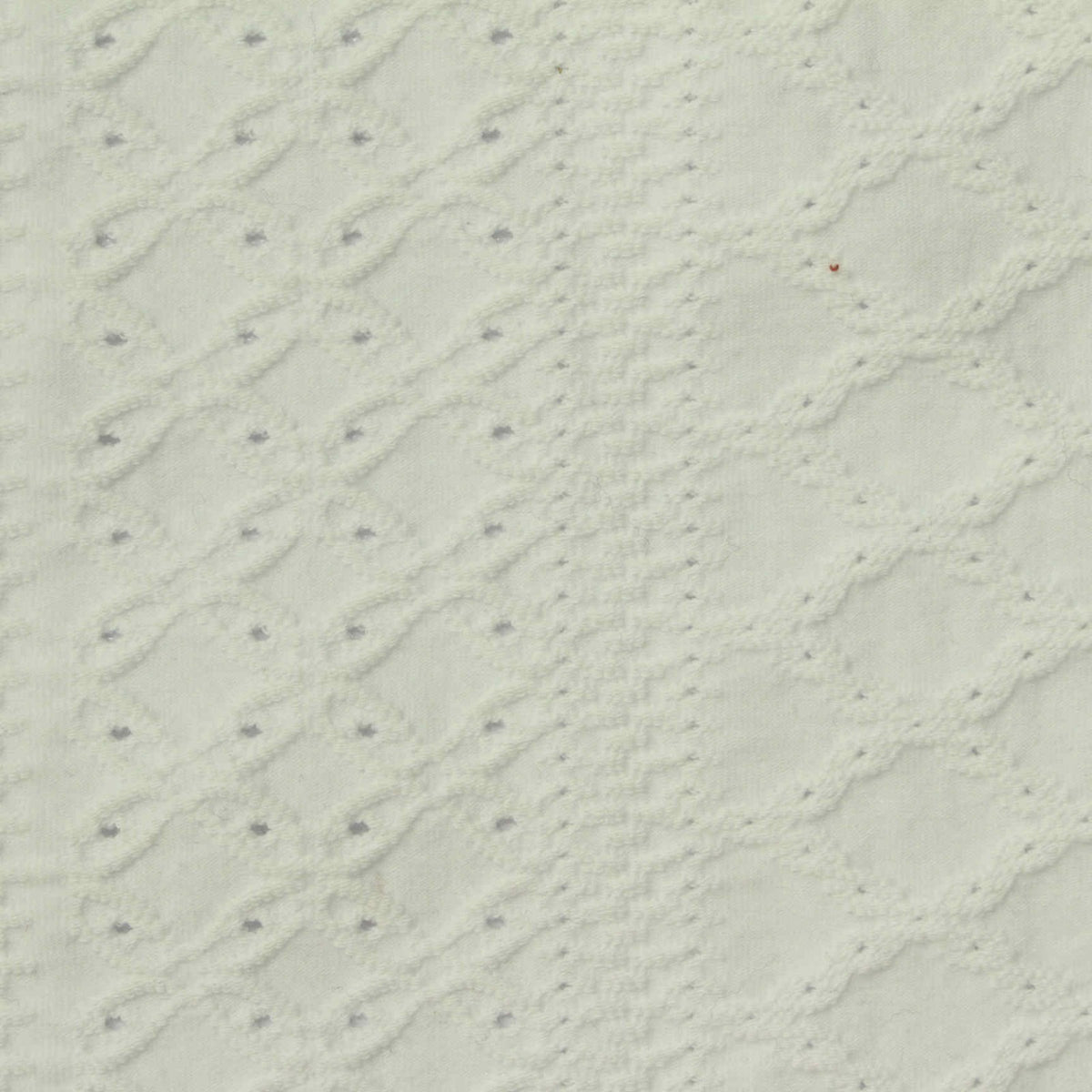 Off-White Diamond Jacquard, Cotton
