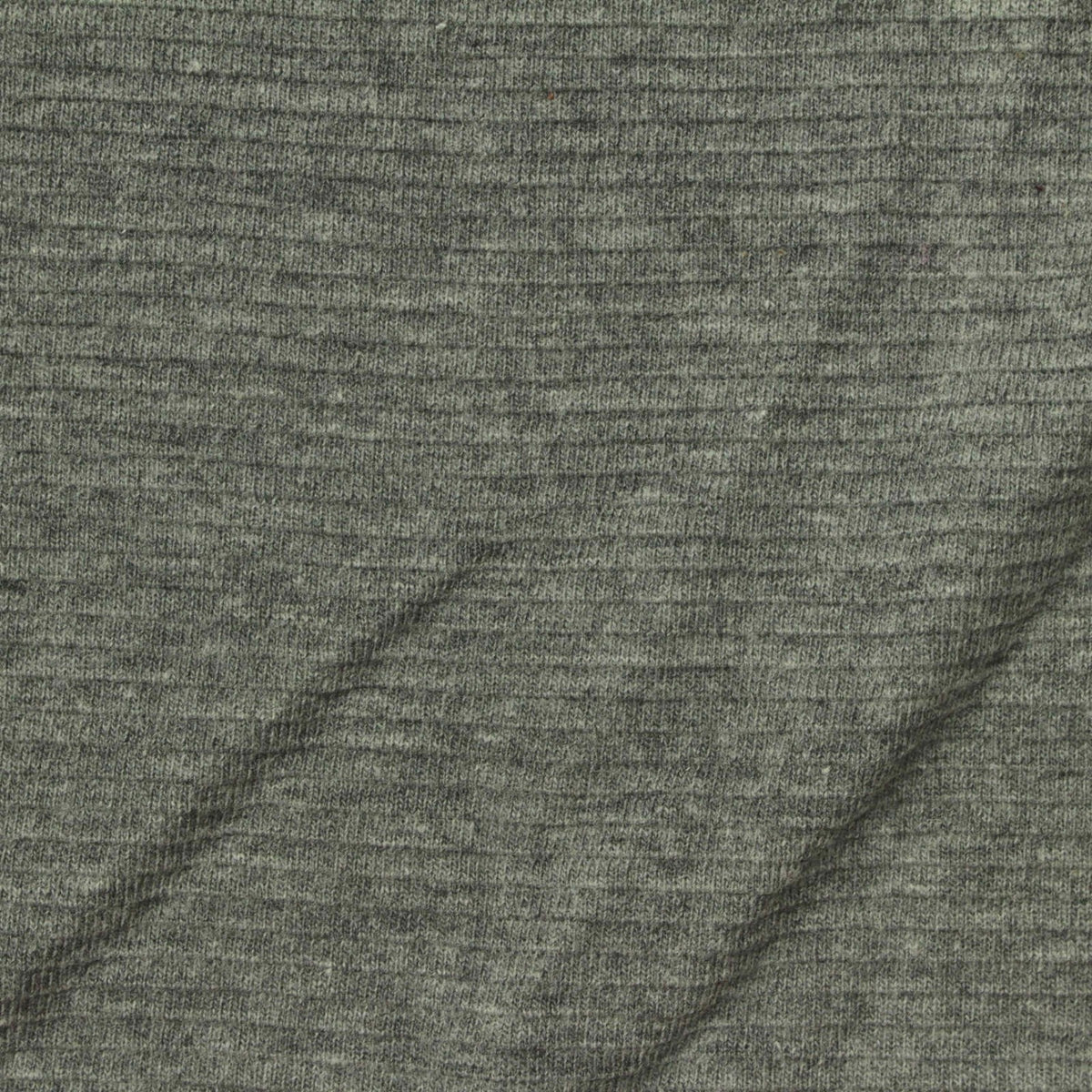 Heathered Grey-Green Marl Knit, Cotton-Poly