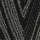 Black Geometric Pointelle Knit, Polyester