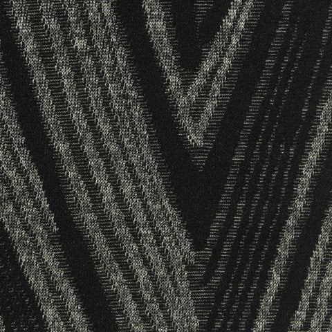 Black Geometric Pointelle Knit, Polyester, 230 gsm