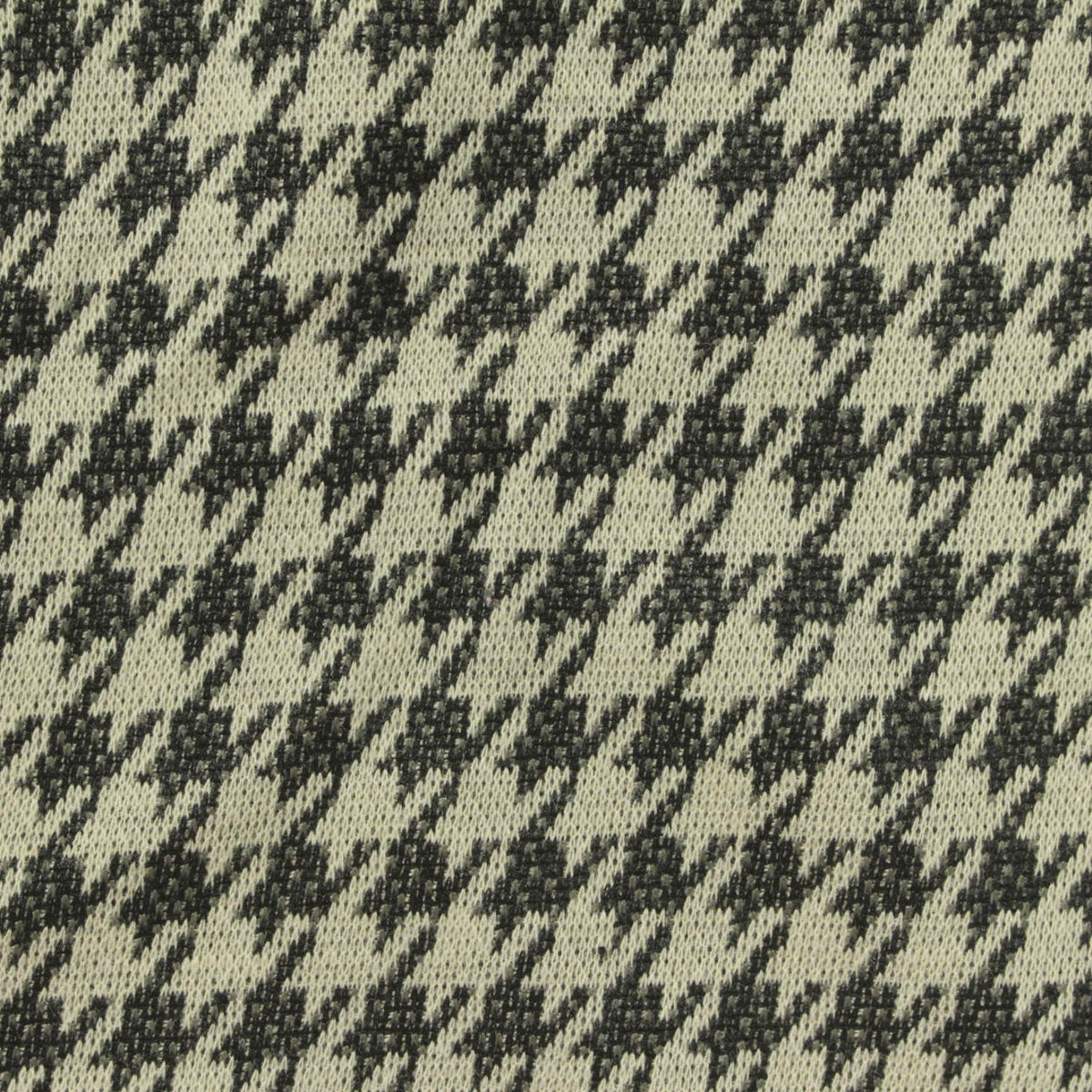 Black Houndstooth Jacquard, 250 gsm