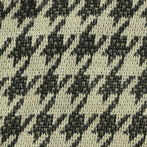 Black Houndstooth Jacquard, 250 gsm