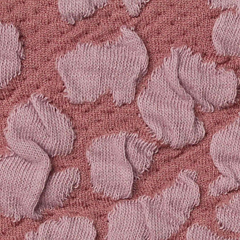 Pink Tone-on-Tone Animal Print Jacquard, Poly-Cotton