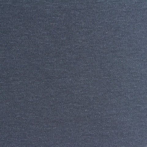 Dark Blue-Grey Marl Ponte Knit, Cotton-Poly