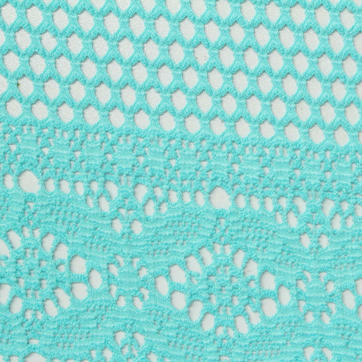 Turquoise Openwork Jacquard, Polyester