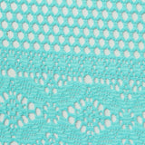 Turquoise Openwork Jacquard, Polyester