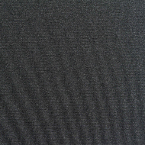Polyester Cotton Stretch Scuba Knit Fabric, 350 gsm, 160 cm — Black