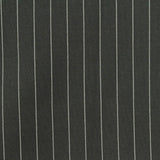 White Vertical-Stripe Ponte Knit, Viscose