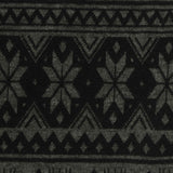 Dark Grey Geometric-Star Jacquard, Poly-Viscose