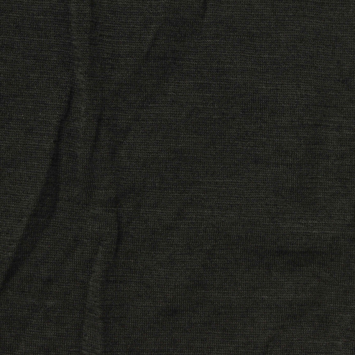 100% Wool Jersey Knit Fabric, 150 gsm, 133 cm — Black