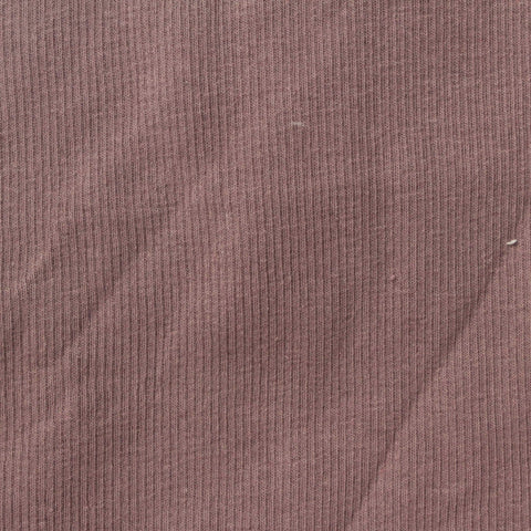 Cotton Stretch Rib Knit Fabric, 220 gsm, 130 cm — Red