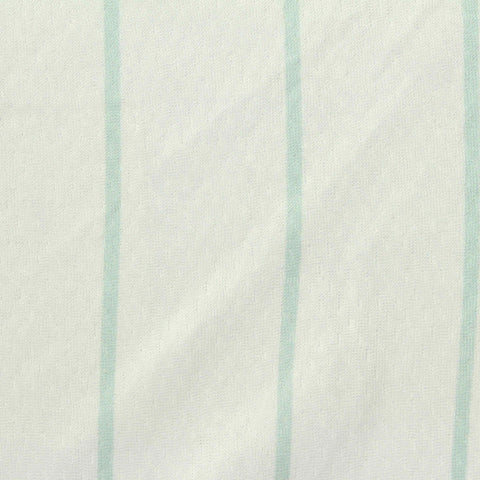 Light Blue Vertical-Stripe Birdseye Knit, Polyester