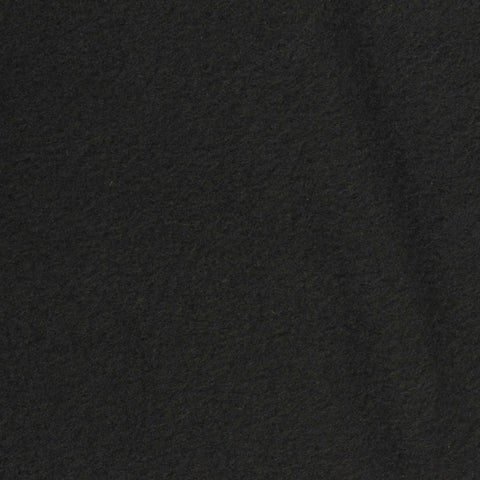 100% Polyester Fleece Fabric, 280 gsm, 150 cm — Black