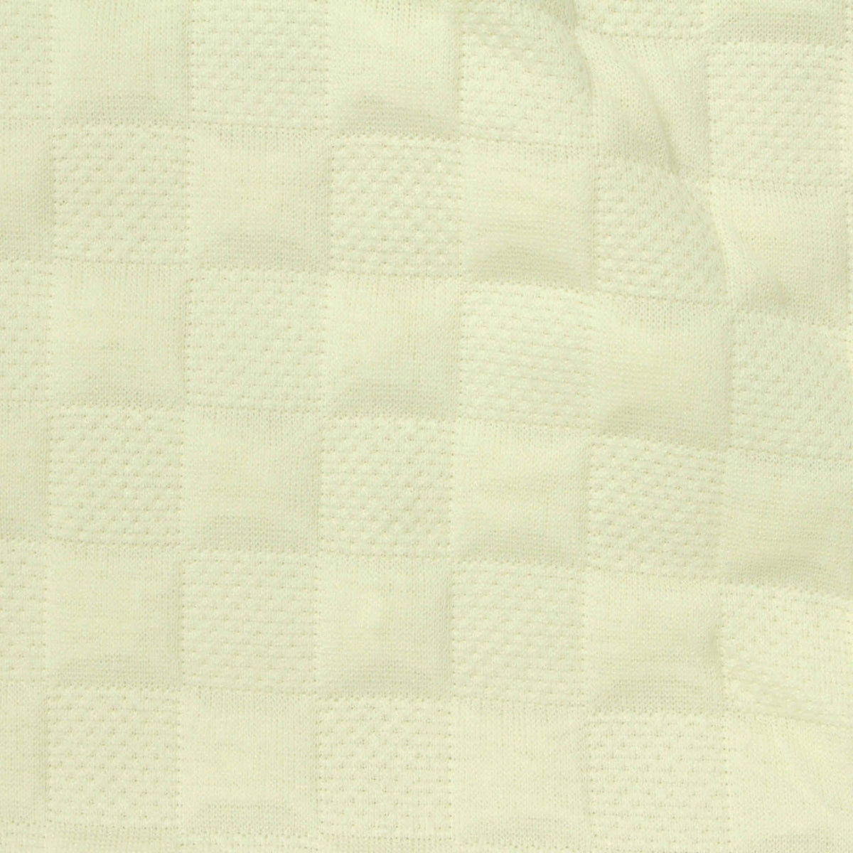 Beige Squares Fleece, Polyester