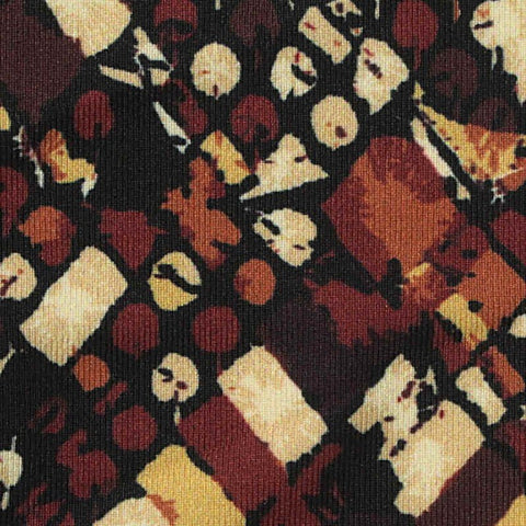 Brown Dots Milk Silk Knit, Polyester