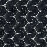 Black Openwork Lace, Polyester