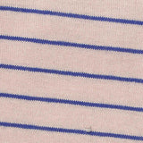 Blue Horizontal-Stripe Jersey Knit, Cotton — texture