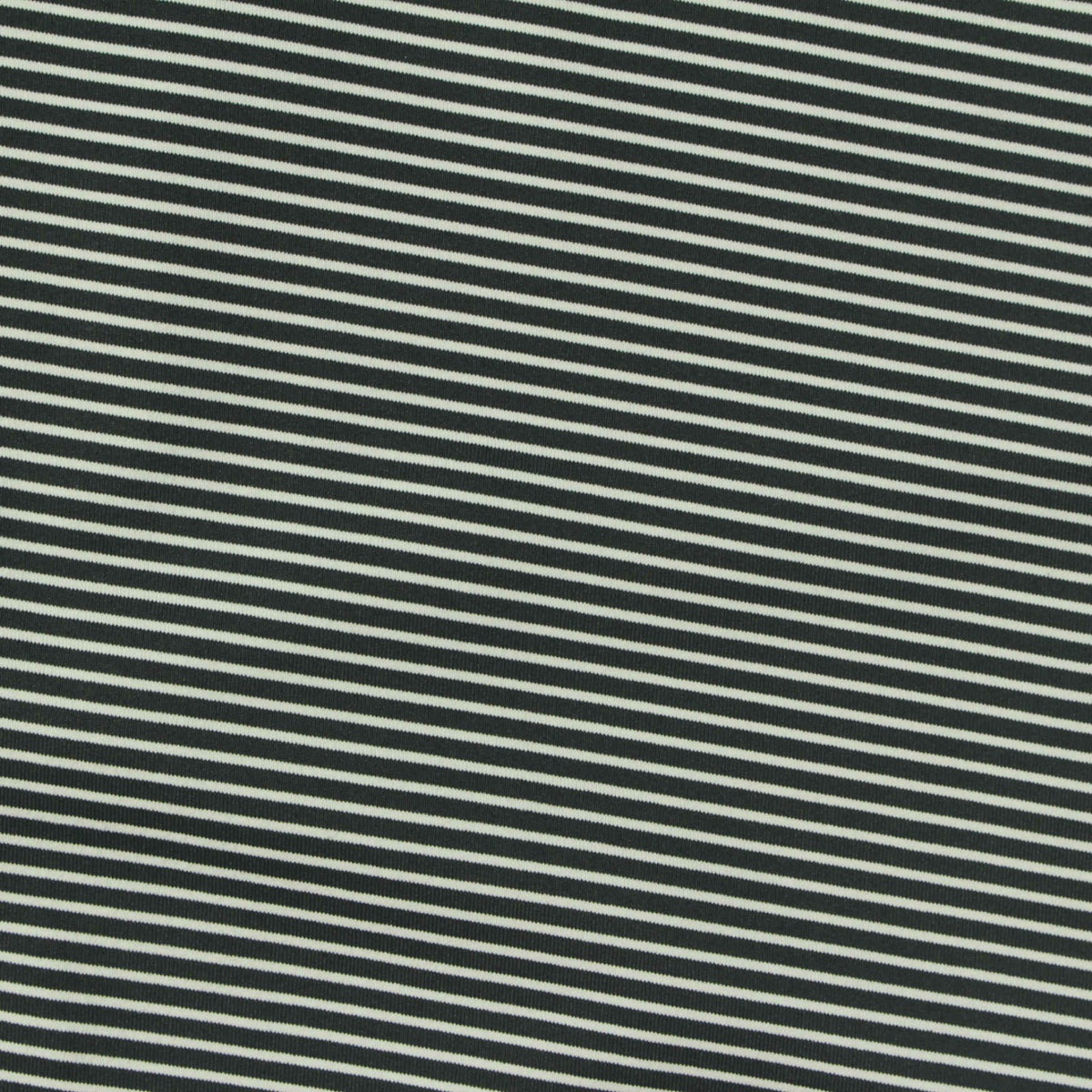 Dark Grey Diagonal-Stripe Jersey Knit, Nylon-Poly