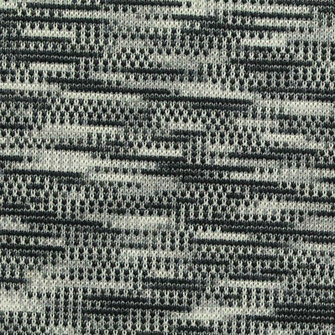 Dark Grey Lines Interlock Knit, Polyester