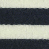 Navy Stripes Chunky Knit, Polyester — texture