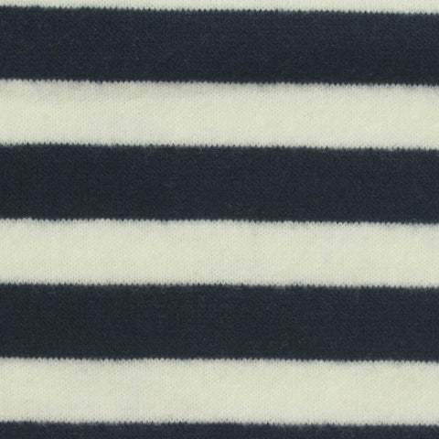 Navy Stripes Chunky Knit, Polyester