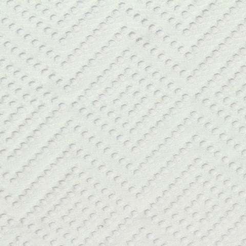 White Fine-Chevron Jacquard, Polyester