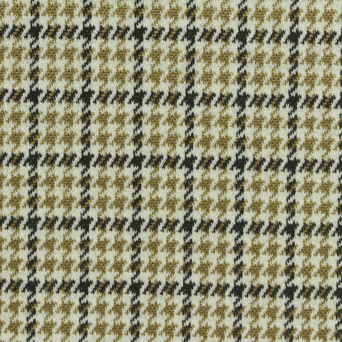 Black Houndstooth Jacquard, Poly-Viscose, 310 gsm, 155 cm