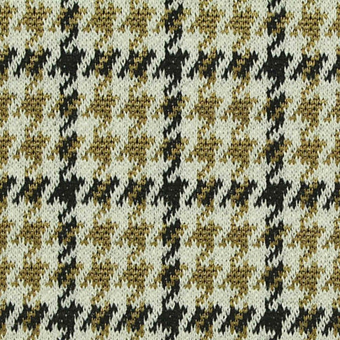 Black Houndstooth Jacquard, Poly-Viscose, 310 gsm, 155 cm
