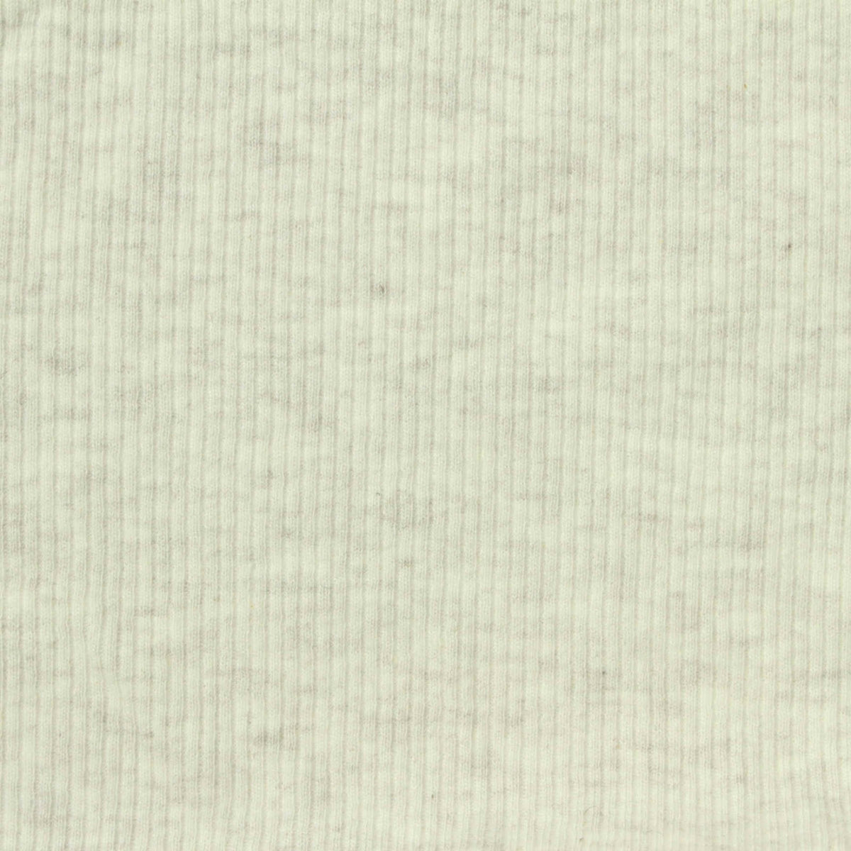 Light Cream Marl Rib Knit, Cotton-Modal