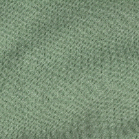 Brushed Cotton Polyester French Terry Fabric, 250 gsm, 190 cm — Green