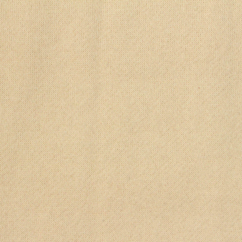 Brushed Cotton Polyester French Terry Fabric, 259 gsm, 195 cm — Beige