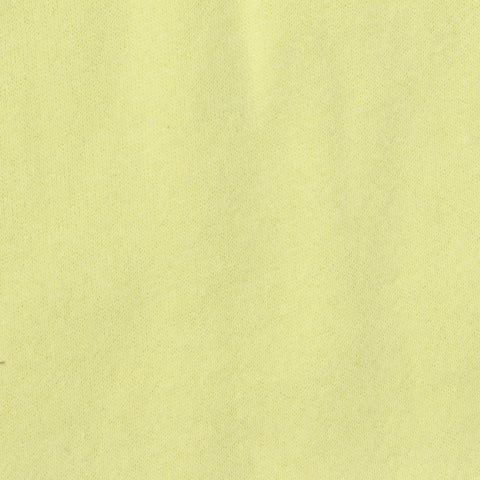 Brushed Cotton Polyester French Terry Fabric, 259 gsm, 195 cm — Yellow