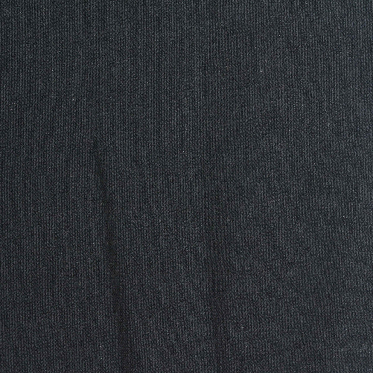Brushed Cotton Polyester French Terry Fabric, 259 gsm, 195 cm — Black