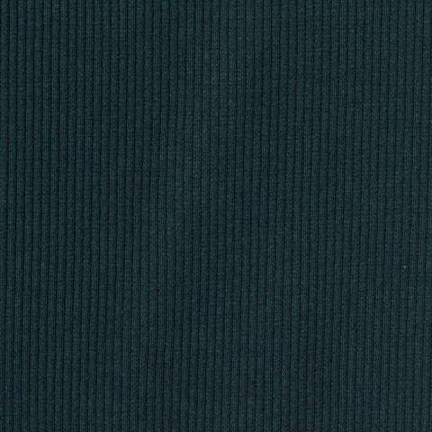 Cotton Polyester Stretch Rib Knit Fabric, 369 gsm, 145 cm — Green, ref EF-267645