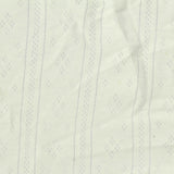 Off-White Eyelet Rib Knit, Cotton