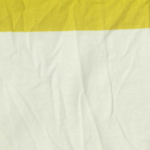 Yellow Horizontal-Stripe Jersey Knit, Cotton, 135 gsm