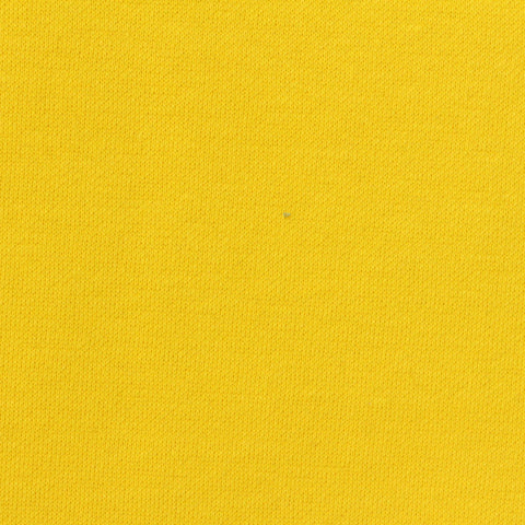 Brushed Cotton Polyester Knit Fabric, 270 gsm, 181 cm — Yellow