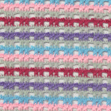 Pink Horizontal-Stripe Chunky Knit, Polyester