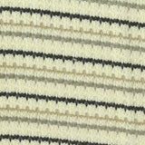 Black Horizontal-Stripe Chunky Knit, Poly-Cotton