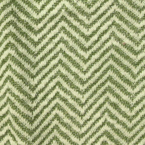 Green Chevron Chunky Knit, Cotton-Poly