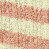 Peach Stripes Rib Knit, Poly-Cotton — texture
