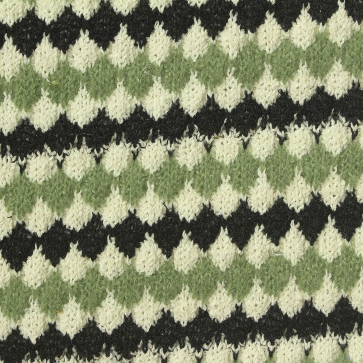 Cream Diamond Chunky Knit, Polyester