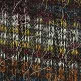 Yellow Horizontal-Stripe Chunky Knit, Polyester — texture