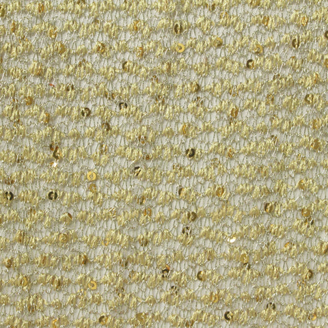 Gold Sequins Chunky Knit, Poly-Viscose