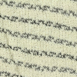 Dark Grey Horizontal-Stripe Chunky Knit, Poly-Cotton