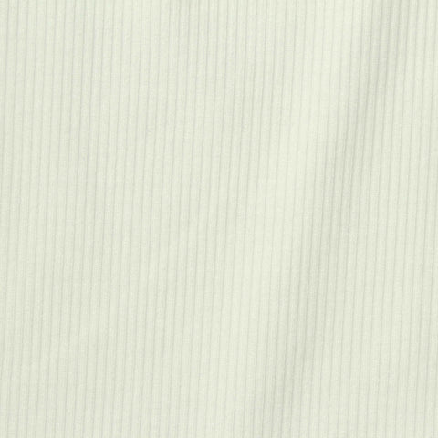 Viscose Stretch Rib Knit Fabric, 272 gsm, 158 cm — White