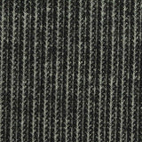 Jacquard Polyester Stretch Interlock Knit Fabric, 220 gsm, 185 cm — Black — texture